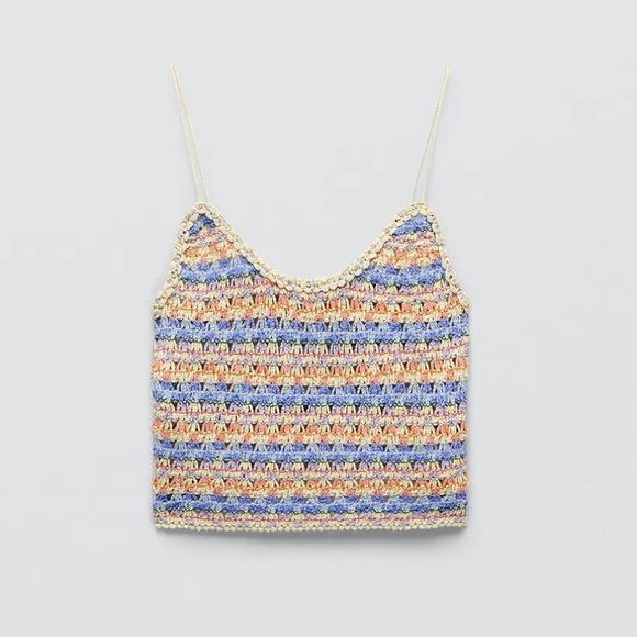 NEW never been worn sold out online and in store Zara knit crop top - Picture 2 of 5